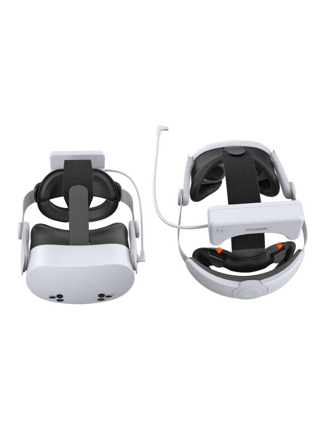 DOBE Head Strap with Battery for Meta/Oculus Quest 3/Quest 3S, 18500mWh Battery Pack for Extended Playtime, Fast Charging VR Power, Adjustable Elite Strap Enhanced Support and Balance in VR - Image 5